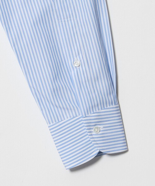 UNITED ARROWS(ユナイテッドアローズ)の「THOMAS MASON ロンドンストライプ ワイドカラーシャツ(シャツ/ブラウス・メンズ・ライトブルー/ブラウン系・39cm/40cm/41cm)」の6枚目の写真