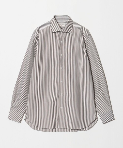 UNITED ARROWS(ユナイテッドアローズ)の「THOMAS MASON ロンドンストライプ ワイドカラーシャツ(シャツ/ブラウス・メンズ・ライトブルー/ブラウン系・39cm/40cm/41cm)」の10枚目の写真