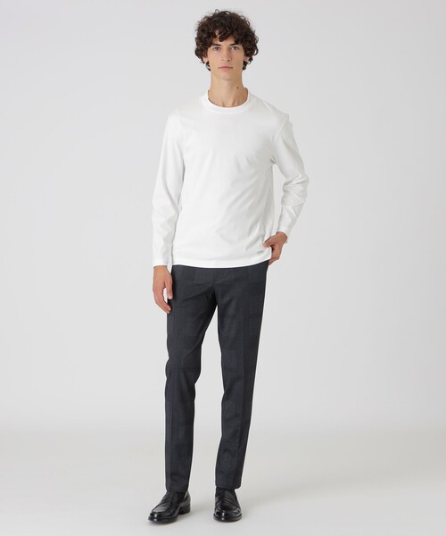 BLACK LABEL CRESTBRIDGE(ブラックレーベル・クレストブリッジ)の「マーセライズドレスカットソー(Tシャツ/カットソー・メンズ・オフホワイト/ブラック・L/M/XL)」の5枚目の写真