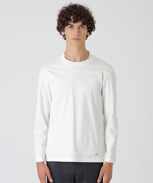 BLACK LABEL CRESTBRIDGE(ブラックレーベル・クレストブリッジ)の「マーセライズドレスカットソー(Tシャツ/カットソー・メンズ・オフホワイト/ブラック・L/M/XL)」の6枚目の写真