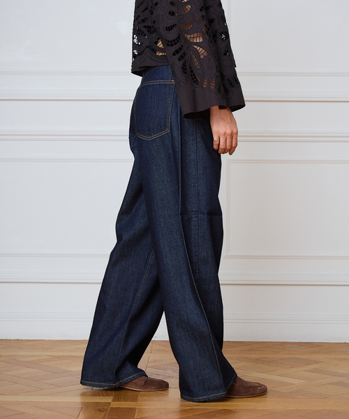NEEDBY heritage(ニードバイヘリテージ)の「NEEDBY heritage ニードバイヘリテージ MILEY L85307237(デニムパンツ・レディース・ネイビー/サックスブルー・25/26/24/27)」の9枚目の写真
