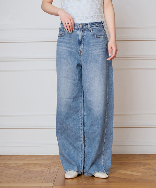 NEEDBY heritage(ニードバイヘリテージ)の「NEEDBY heritage ニードバイヘリテージ MILEY L85307237(デニムパンツ・レディース・ネイビー/サックスブルー・25/26/24/27)」の15枚目の写真