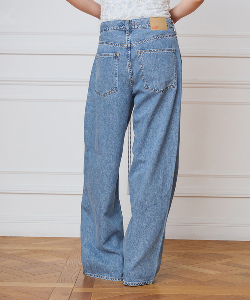 NEEDBY heritage(ニードバイヘリテージ)の「NEEDBY heritage ニードバイヘリテージ MILEY L85307237(デニムパンツ・レディース・ネイビー/サックスブルー・25/26/24/27)」の17枚目の写真