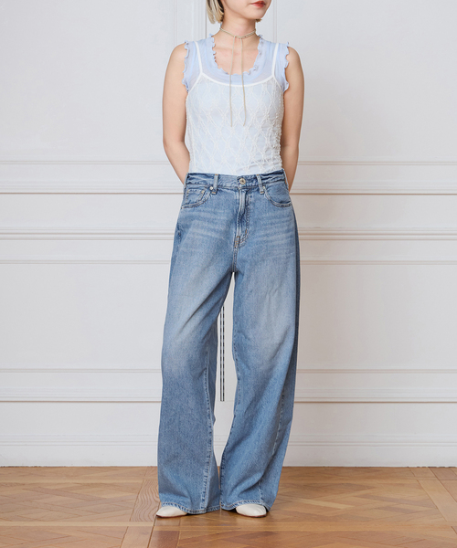 NEEDBY heritage(ニードバイヘリテージ)の「NEEDBY heritage ニードバイヘリテージ MILEY L85307237(デニムパンツ・レディース・ネイビー/サックスブルー・25/26/24/27)」の20枚目の写真
