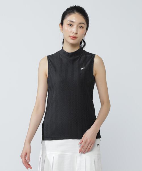MASTER BUNNY EDITION(マスターバニーエディション)の「フルダルプリーツ スリーブレスモックネックカットソー(Tシャツ/カットソー・レディース・グレー系その他2/ホワイト・MEDIUM)」の1枚目の写真