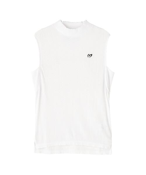 MASTER BUNNY EDITION(マスターバニーエディション)の「フルダルプリーツ スリーブレスモックネックカットソー(Tシャツ/カットソー・レディース・グレー系その他2/ホワイト・MEDIUM)」の16枚目の写真