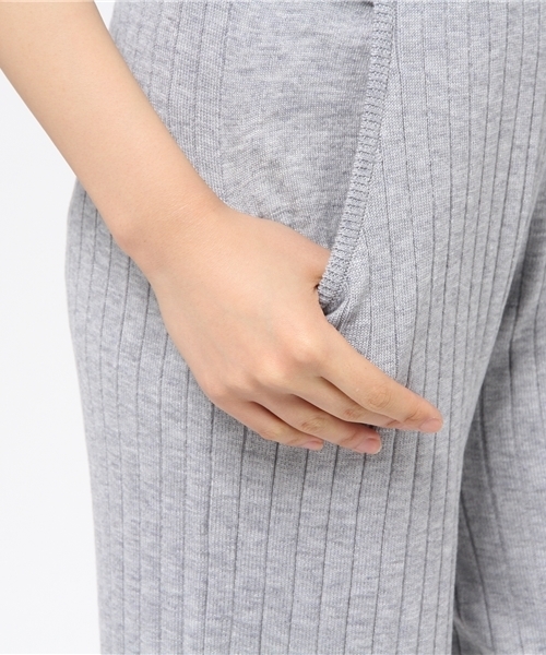 CIAOPANIC(チャオパニック)の「【Ciaopanic】 RIBワイドPT(その他パンツ・レディース・ブラック/グレー・FREE)」の3枚目の写真