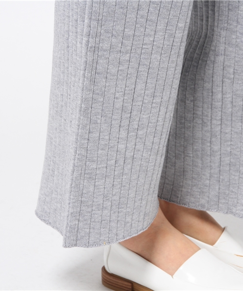 CIAOPANIC(チャオパニック)の「【Ciaopanic】 RIBワイドPT(その他パンツ・レディース・ブラック/グレー・FREE)」の4枚目の写真