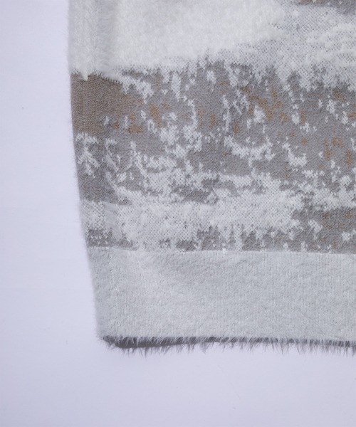 F/CE. （エフシーイー）の「F/CE. FINNISH LANDSCAPE SOLOTEX KNIT - SNOW / エフシーイー フィンランド ランドスケープ ソロテックス ニット - スノー（ニット/セーター・メンズ・ホワイト×グレー・LARGE/MEDIUM）」の6枚目の写真