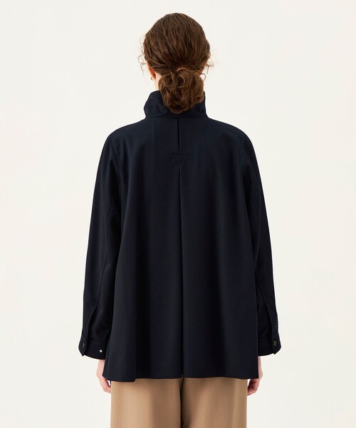 BALLSEY（ボールジィ）の「クリアウールギャバジン テントラインコート（その他アウター・レディース・ネイビー/ベージュ・36）」の14枚目の写真