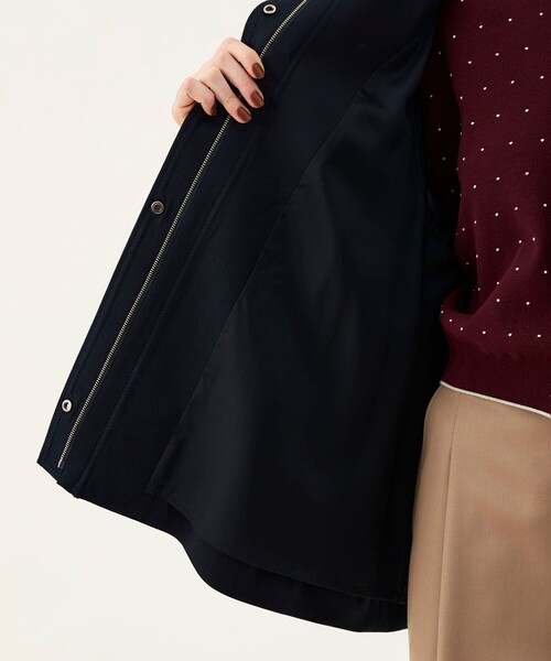 BALLSEY（ボールジィ）の「クリアウールギャバジン テントラインコート（その他アウター・レディース・ネイビー/ベージュ・36）」の15枚目の写真
