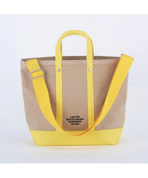 FREAK'S STORE（フリークスストア）の「SOLEIL/ソレイユ バイカラータイディートート MEDIUM（その他小物・レディース・イエロー/ピンク・ONE SIZE）」の4枚目の写真