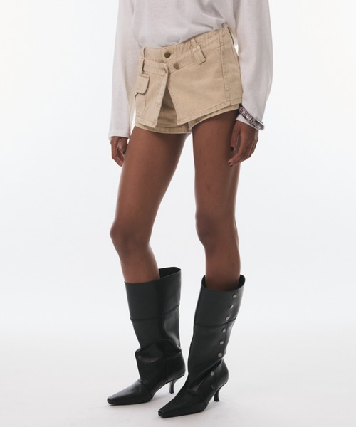 BLONDEY(ブロンディ)の「CARGO WRAP SHORTS(カーゴパンツ・レディース・ブラック/ベージュ・FREE)」の15枚目の写真
