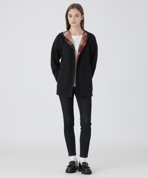BLUE LABEL CRESTBRIDGE（ブルーレーベルクレストブリッジ）の「リバーシブルダンボールコーディガン（ブルゾン・レディース・ベージュ/グレー系その他/ブラック・38）」の16枚目の写真