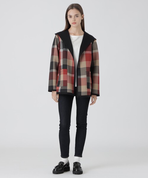 BLUE LABEL CRESTBRIDGE（ブルーレーベルクレストブリッジ）の「リバーシブルダンボールコーディガン（ブルゾン・レディース・ベージュ/グレー系その他/ブラック・38）」の17枚目の写真