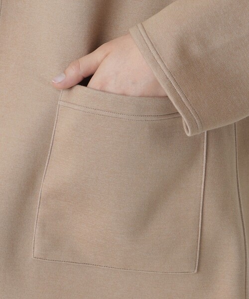 BLUE LABEL CRESTBRIDGE（ブルーレーベルクレストブリッジ）の「リバーシブルダンボールコーディガン（ブルゾン・レディース・ベージュ/グレー系その他/ブラック・38）」の5枚目の写真