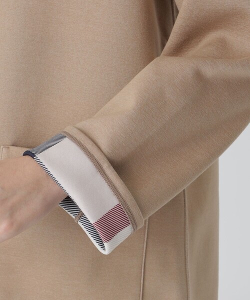 BLUE LABEL CRESTBRIDGE（ブルーレーベルクレストブリッジ）の「リバーシブルダンボールコーディガン（ブルゾン・レディース・ベージュ/グレー系その他/ブラック・38）」の6枚目の写真