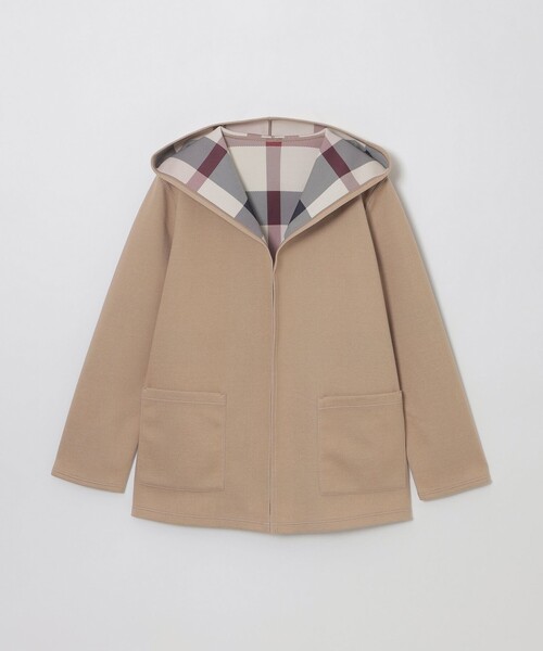 BLUE LABEL CRESTBRIDGE（ブルーレーベルクレストブリッジ）の「リバーシブルダンボールコーディガン（ブルゾン・レディース・ベージュ/グレー系その他/ブラック・38）」の8枚目の写真