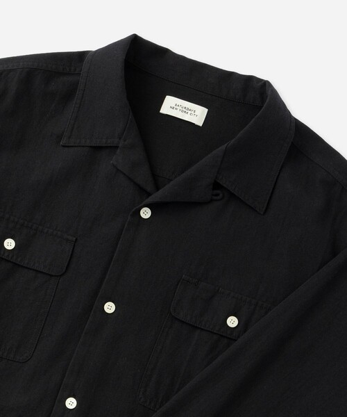 Saturdays NYC(サタデーズ ニューヨークシティ )の「Hanley Chambray Melange Shirt(シャツ/ブラウス・メンズ・ブラック/サックスブルー・L/M)」の10枚目の写真