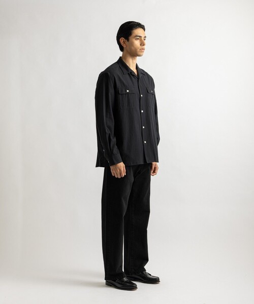 Saturdays NYC(サタデーズ ニューヨークシティ )の「Hanley Chambray Melange Shirt(シャツ/ブラウス・メンズ・ブラック/サックスブルー・L/M)」の6枚目の写真