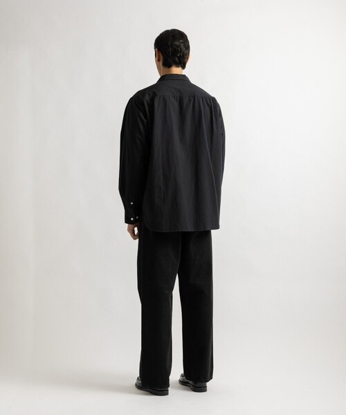 Saturdays NYC(サタデーズ ニューヨークシティ )の「Hanley Chambray Melange Shirt(シャツ/ブラウス・メンズ・ブラック/サックスブルー・L/M)」の7枚目の写真
