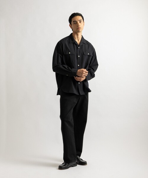Saturdays NYC(サタデーズ ニューヨークシティ )の「Hanley Chambray Melange Shirt(シャツ/ブラウス・メンズ・ブラック/サックスブルー・L/M)」の16枚目の写真