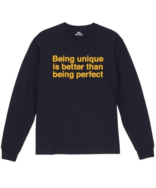 NOBOUND(ノーバウンド)の「NOBOUND(ノーバウンド) 長袖Tシャツ メッセージロゴ プリント レギュラーシルエット ロンT トップス カットソー レディース(Tシャツ/カットソー・レディース・ブラック/ホワイト/ネイビー・S)」の3枚目の写真
