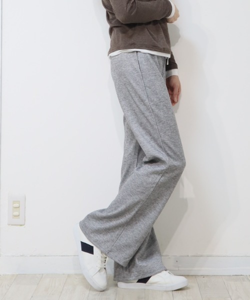 DISKEEN SURE(ディスキーンシュアー)の「絶妙なシューカットで美脚見え!ジャージタッチフレアパンツ(その他パンツ・レディース・チャコール/ブラック/グレー・FREE)」の16枚目の写真