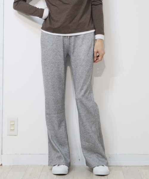 DISKEEN SURE(ディスキーンシュアー)の「絶妙なシューカットで美脚見え!ジャージタッチフレアパンツ(その他パンツ・レディース・チャコール/ブラック/グレー・FREE)」の20枚目の写真