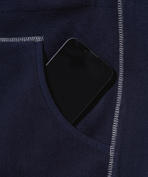 AECA(エイカ)の「AECA EVERLIGHT FLEECE ZIP UP HOODIE-NAVY(その他アウター・レディース・その他・S/M/L)」の6枚目の写真