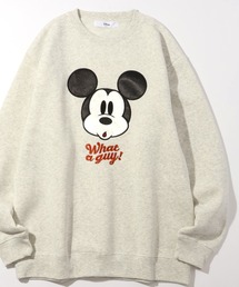 【DISNEY/ディズニー】裏起毛 アソートデザイン クルーネック トレーナー スウェット