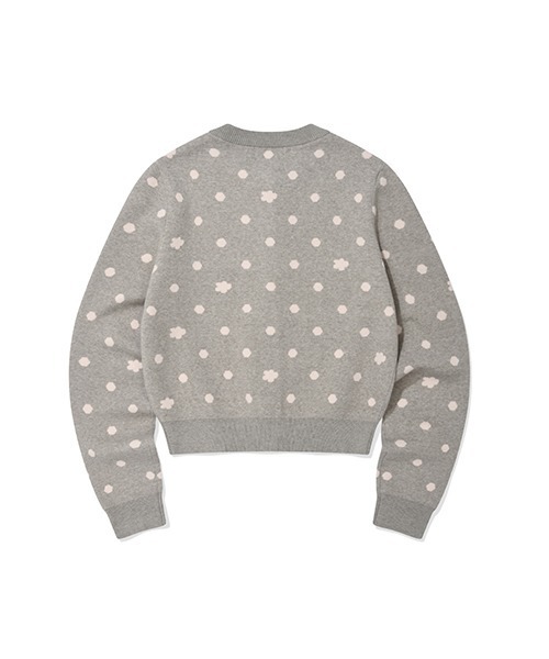 Wacky WiLLy(ワッキーウィリー)の「WOMEN'S DOT CARDIGAN(カーディガン/ボレロ・レディース・グレー・SMALL/MEDIUM)」の3枚目の写真