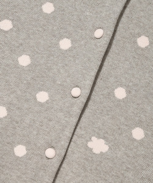 Wacky WiLLy(ワッキーウィリー)の「WOMEN'S DOT CARDIGAN(カーディガン/ボレロ・レディース・グレー・SMALL/MEDIUM)」の5枚目の写真