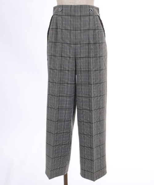 axes femme(アクシーズファム)の「チェック柄ワイドパンツ(その他パンツ・レディース・ダークブラウン/グレー・SMALL/MEDIUM)」の3枚目の写真