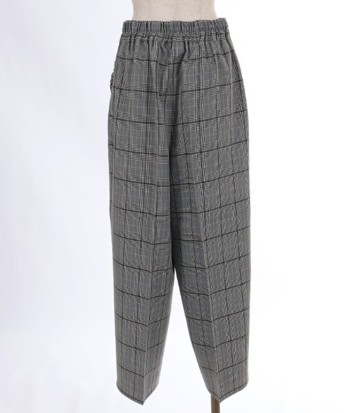 axes femme(アクシーズファム)の「チェック柄ワイドパンツ(その他パンツ・レディース・ダークブラウン/グレー・SMALL/MEDIUM)」の5枚目の写真