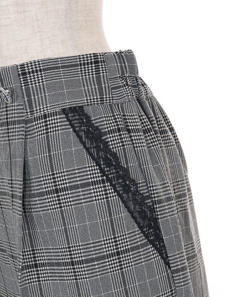 axes femme(アクシーズファム)の「チェック柄ワイドパンツ(その他パンツ・レディース・ダークブラウン/グレー・SMALL/MEDIUM)」の6枚目の写真