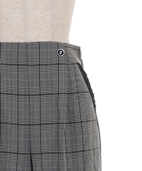 axes femme(アクシーズファム)の「チェック柄ワイドパンツ(その他パンツ・レディース・ダークブラウン/グレー・SMALL/MEDIUM)」の9枚目の写真