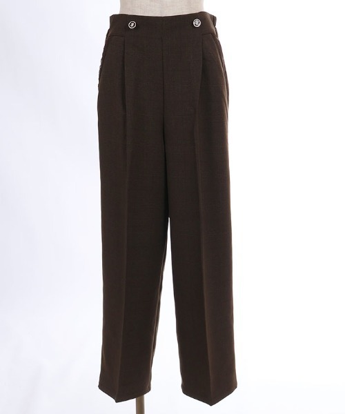 axes femme(アクシーズファム)の「チェック柄ワイドパンツ(その他パンツ・レディース・ダークブラウン/グレー・SMALL/MEDIUM)」の10枚目の写真