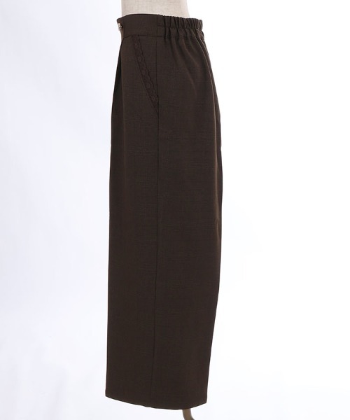 axes femme(アクシーズファム)の「チェック柄ワイドパンツ(その他パンツ・レディース・ダークブラウン/グレー・SMALL/MEDIUM)」の11枚目の写真
