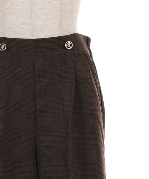 axes femme(アクシーズファム)の「チェック柄ワイドパンツ(その他パンツ・レディース・ダークブラウン/グレー・SMALL/MEDIUM)」の13枚目の写真