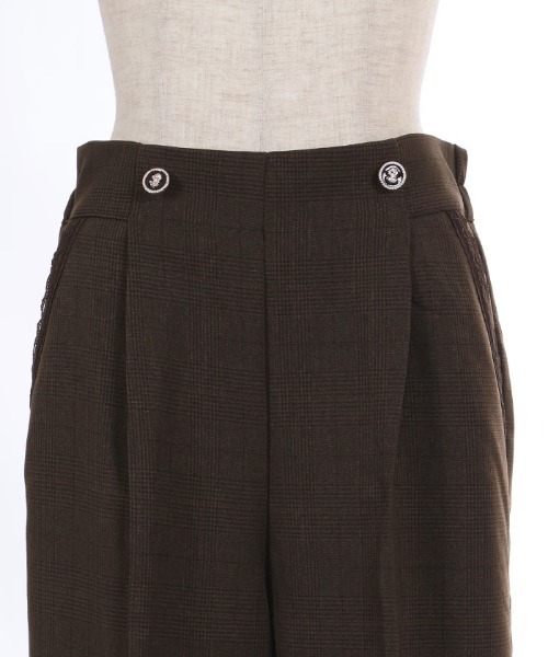 axes femme(アクシーズファム)の「チェック柄ワイドパンツ(その他パンツ・レディース・ダークブラウン/グレー・SMALL/MEDIUM)」の15枚目の写真