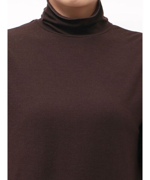 Ungrid（アングリッド）の「ハイネックロングスリーブTee（Tシャツ/カットソー・レディース・ピンク/ブラウン/オフホワイト/ブルー・FREE）」の9枚目の写真