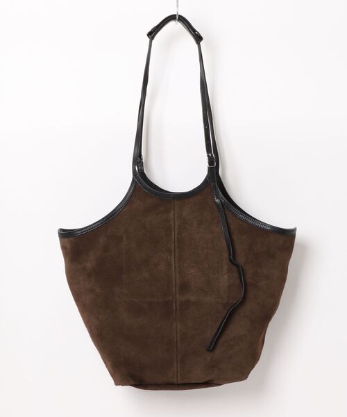 ALLSAINTS(オールセインツ)の「SILOH SUEDE MAGAZINE TOTE BAG | SILOH スエード マガジン トートバッグ(トートバッグ・レディース・グリーン系その他・ONE SIZE)」の7枚目の写真