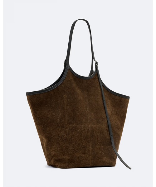 ALLSAINTS(オールセインツ)の「SILOH SUEDE MAGAZINE TOTE BAG | SILOH スエード マガジン トートバッグ(トートバッグ・レディース・グリーン系その他・ONE SIZE)」の3枚目の写真
