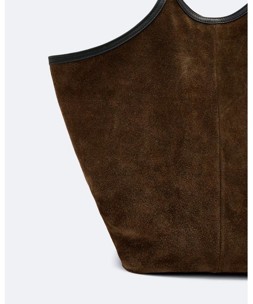 ALLSAINTS(オールセインツ)の「SILOH SUEDE MAGAZINE TOTE BAG | SILOH スエード マガジン トートバッグ(トートバッグ・レディース・グリーン系その他・ONE SIZE)」の5枚目の写真
