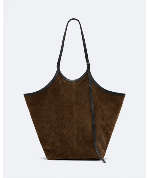 ALLSAINTS(オールセインツ)の「SILOH SUEDE MAGAZINE TOTE BAG | SILOH スエード マガジン トートバッグ(トートバッグ・レディース・グリーン系その他・ONE SIZE)」の6枚目の写真
