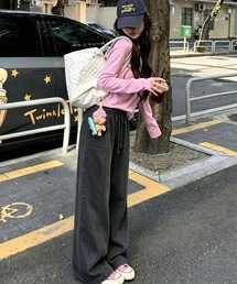 ドローコード付き ピグメント スウェットパンツ