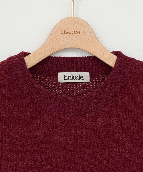 DISCOAT(ディスコート)の「【Enlude】モールジャガードロゴニット《ユニセックス》(ニット/セーター・レディース・バーガンディー/ブラウン/ネイビー/ベージュ・MEDIUM/LARGE)」の12枚目の写真