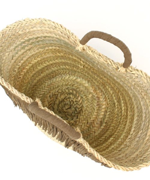 CIAOPANIC TYPY（チャオパニックティピー）の「【イタリアインポート】BERTINIフリンジカゴバッグ（かごバッグ・レディース・キャメル/オリーブ・FREE）」の7枚目の写真