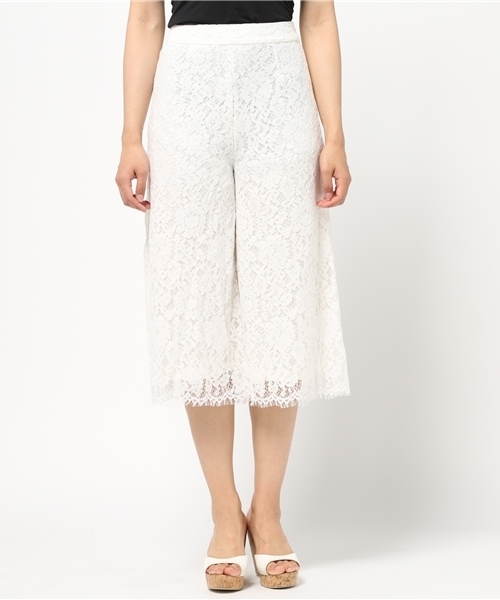 FREE'S MART(フリーズマート)の「レースガウチョパンツ(その他パンツ・レディース・ホワイト/ブルー/ネイビー・FREE)」の4枚目の写真